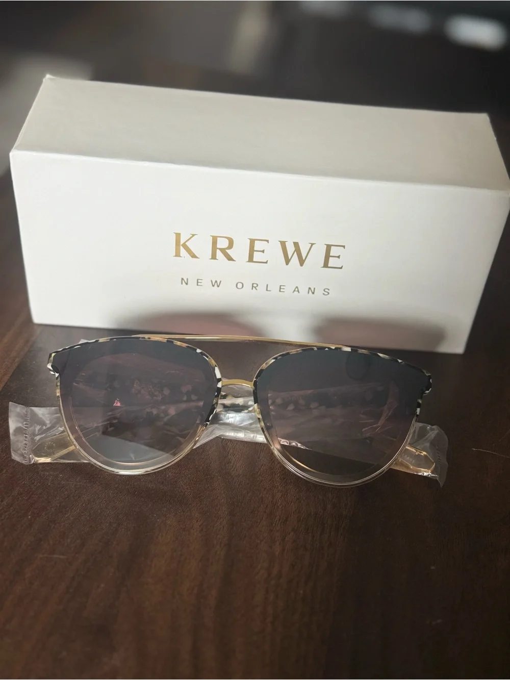 KREWE Clio Nylon Tort Sunglasses